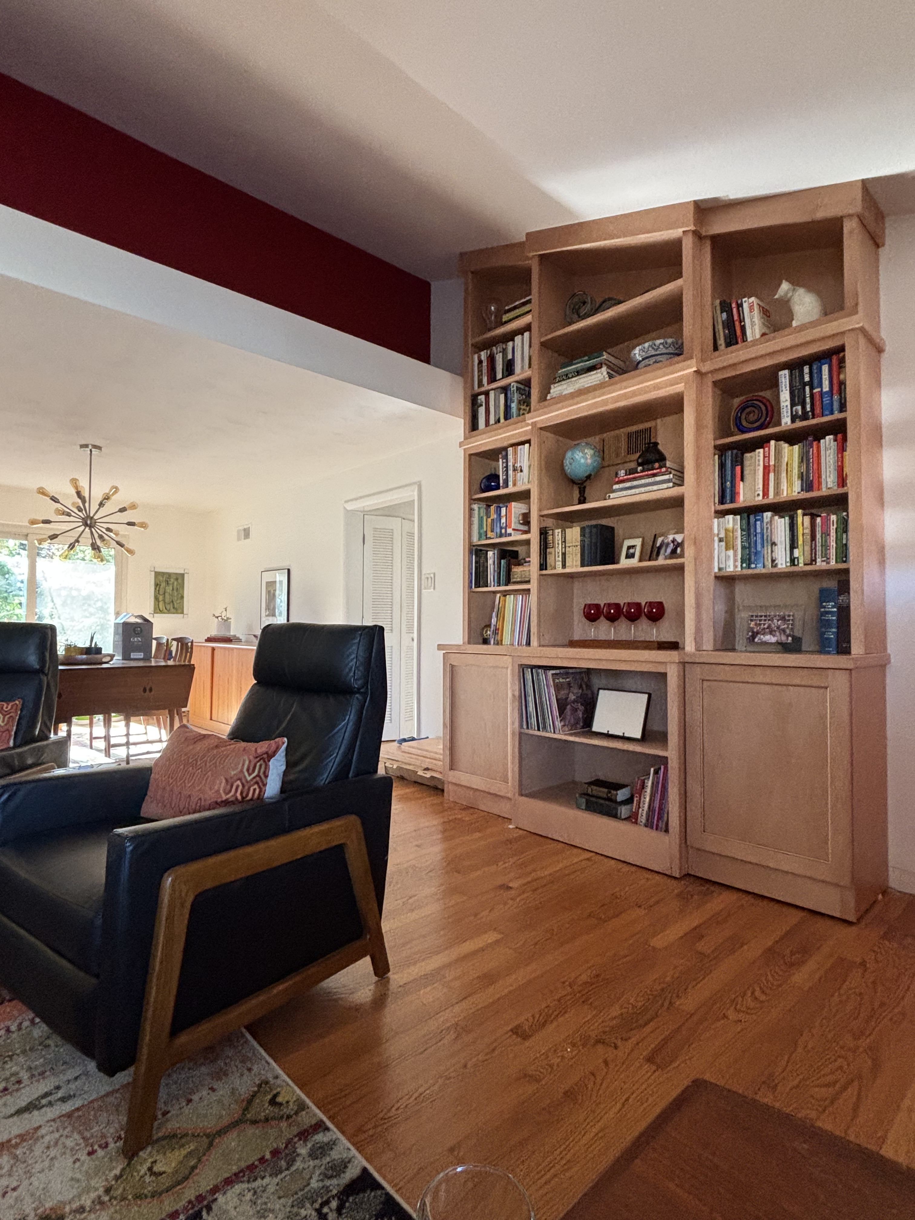 Custom wall unit after renovation